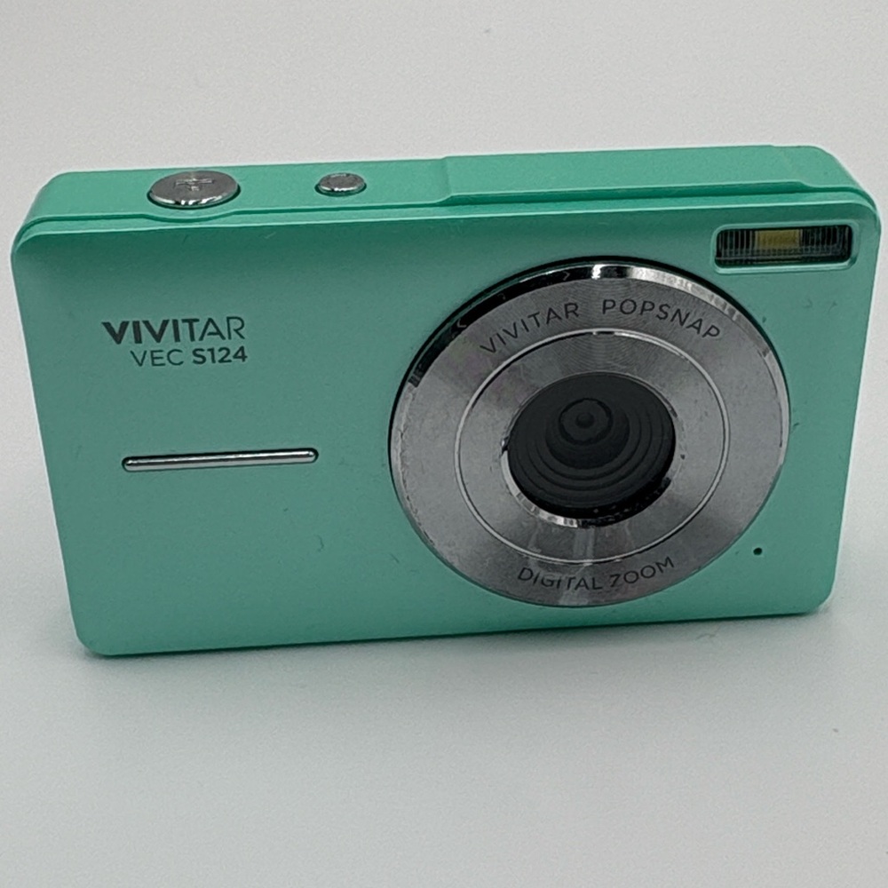 Vivitar‎ VEC S124 Popsnap Digital Camera Mint Green Powers On Battery Included